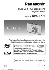 Panasonic DMC-FX77 Kurzanleitung