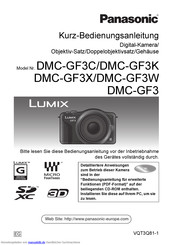 Panasonic DMC-GF3K Kurzanleitung