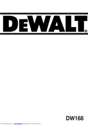 DeWalt DW168 Bedienungsanleitung