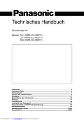 Panasonic CU-1800TE Technisches Handbuch