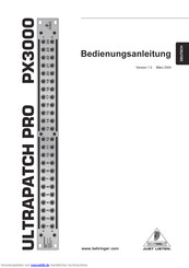 Behringer PX3000 Bedienungsanleitung