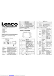 Lenco DC-521 Bedienungsanleitung