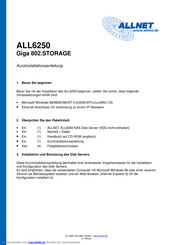 Allnet ALL6250 Installationshandbuch