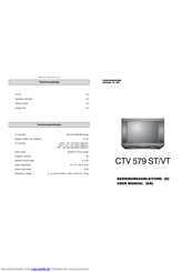 Clatronic CTV 579 VT Bedienungsanleitung