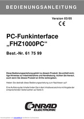 Conrad Electronic FHZ1000PC Bedienungsanleitung