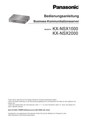 Panasonic KX-NSX1000 Bedienungsanleitung