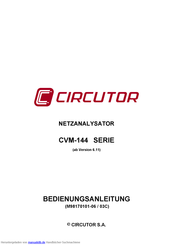 CIRCUTOR CVM-144 Bedienungsanleitung