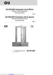 G-U GU-SECURY Automatic mit A-Öffner Bedienungsanleitung