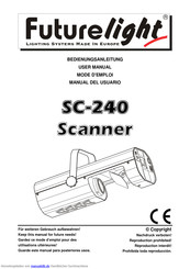 Futurelight SC-240 Scanner Bedienungsanleitung
