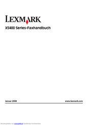 Lexmark X5400 Serie Handbuch