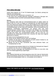 Traveler DC 140 Bedienungsanleitung