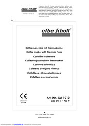 EFBE-SCHOTT KA 1010 Gebrauchsanleitung