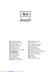 Melitta ENJOY Gebrauchsanleitung