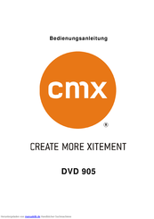Cmx DVD 905 Bedienungsanleitung