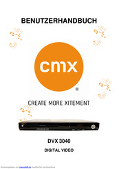 Cmx dvx 3040 Benutzerhandbuch
