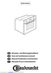 Bauknecht BLTM 9100/01 Benutzerhandbuch Und Wartungshandbuch