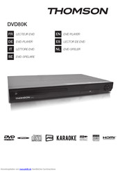 Thomson DVD80K Bedienungsanleitung
