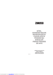Zanussi-electrolux zk 19/9 r Bedienungsanleitung