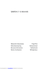 AEG Electrolux SANTO K 7 13 90-8 KA Benutzerhandbuch
