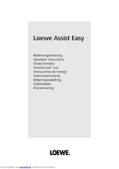 Loewe Assist Easy Bedienungsanleitung
