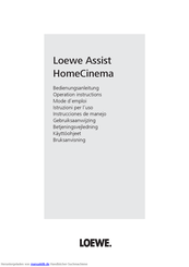 Loewe Assist HomeCinema Bedienungsanleitung