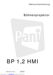 pani BP 1,2 HMI Gebrauchsanweisung