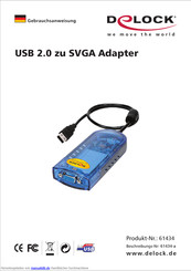 DeLOCK USB 2.0 zu SVGA Adapter Gebrauchsanweisung
