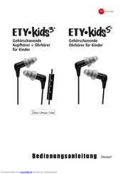 Etymotic Research Ety Kids 5 Handbücher