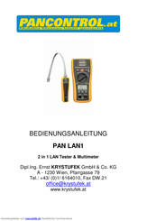 PANCONTROL.at PAN LAN1 Bedienungsanleitung