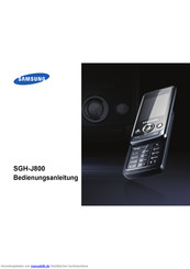 Samsung SGH-J800 Bedienungsanleitung