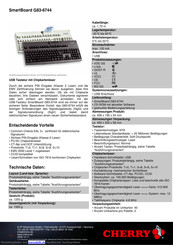 Cherry SmartBoard G83-6744 Bedienungsanleitung