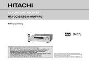Hitachi HTA-DD3 Bedienungsanleitung