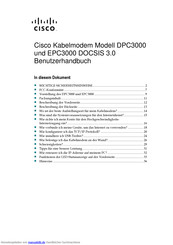 Cisco EPC3000 DOCSIS 3.0 Benutzerhandbuch