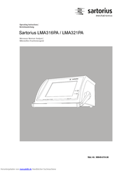 Sartorius LMA321PA Betriebsanleitung