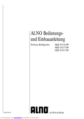 Alno AKE 8317 IW Bedienungs- Und Einbauanleitung