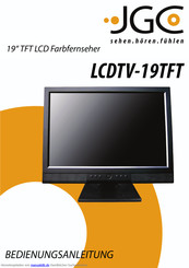 JGC LCDTV-19TFT Bedienungsanleitung