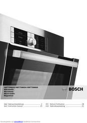 Bosch HMT75M654 Gebrauchsanleitung