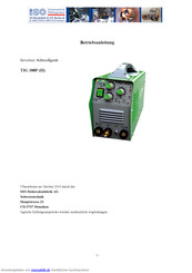 Iso WSM315 Betriebsanleitung