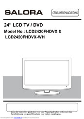Salora LCD2420FHDVX-WH Bedienungsanleitung