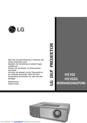 LG HS102G Bedienungsanleitung