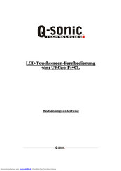 Q-Sonic URC20-F17CL Bedienungsanleitung