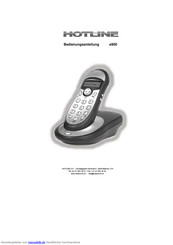 Hotline E900 Bedienungsanleitung