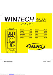 Mavic Wintech E-BOLT Bedienungsanleitung