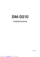 Epson DM-D210 Installationsanleitung