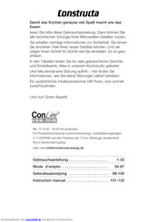 Constructa CN261150 Gebrauchsanleitung