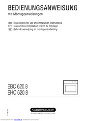 Küppersbusch EHC 620.8 Bedienungsanweisung Mit Montageanweisungen