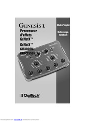 DigiTech Genesis 1 Bedienungshandbuch