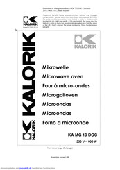 Kalorik KA MG 19 DGC Handbuch