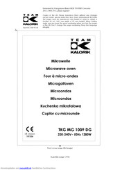 Kalorik TKG MG 1009 DG Handbuch