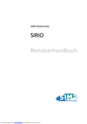 Sim2 Sirio Benutzerhandbuch